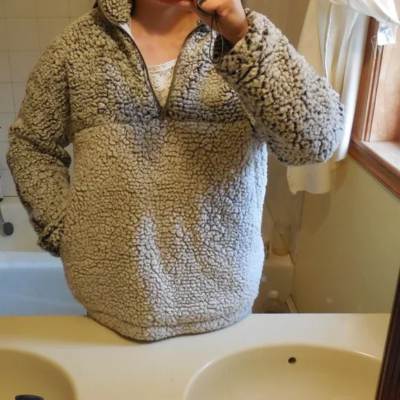 Grey Fleece Pullover - Picture 6 of 7